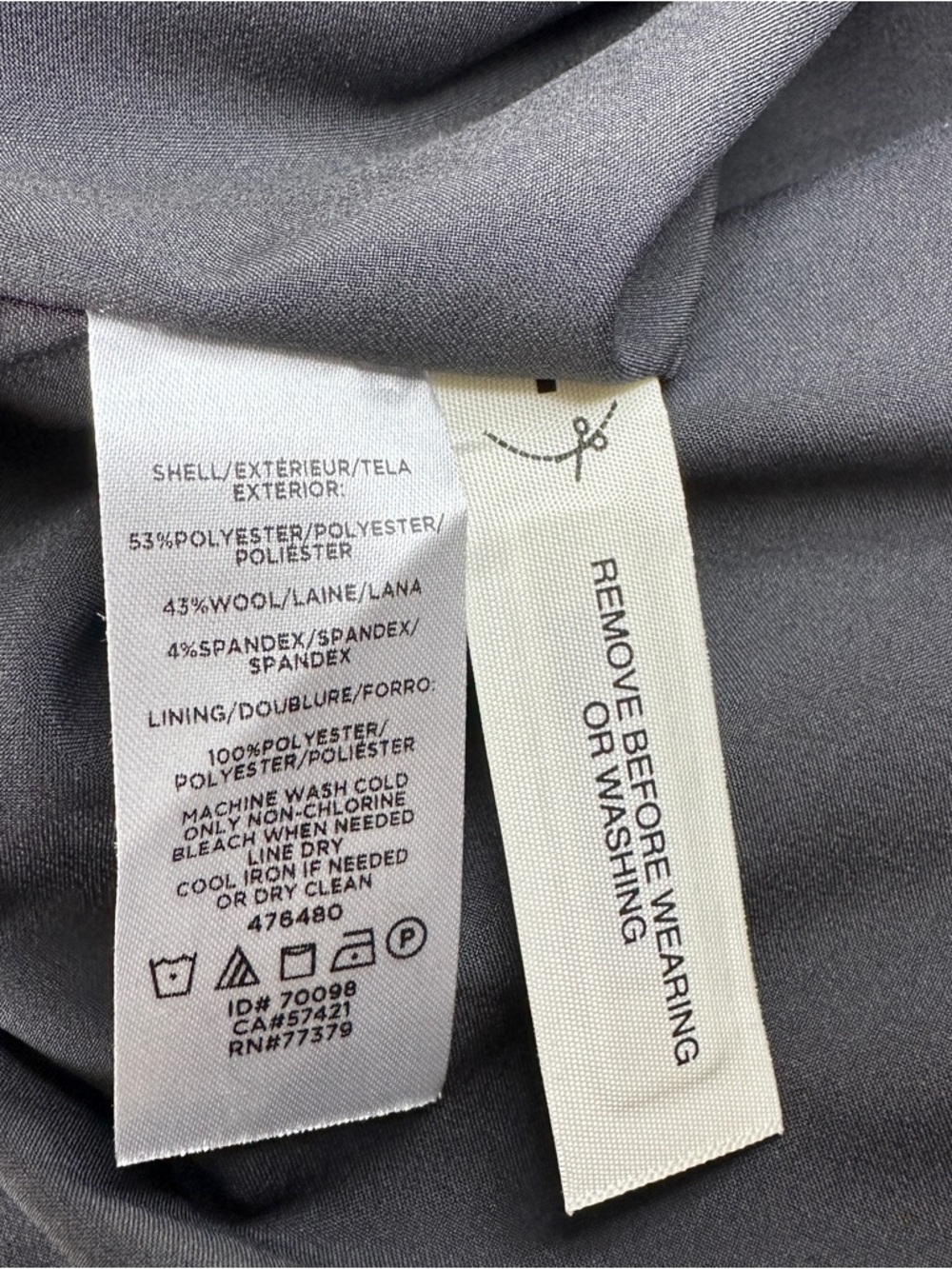 Ann Taylor Charcoal Sleeveless Midi Sheath Dress - Picture 7 of 7